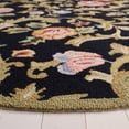 thumbnail image 4 of Safavieh Chelsea Georgiana Bordered Wool Area Rug, Black, 7'6" x 9'6" Oval, 4 of 12