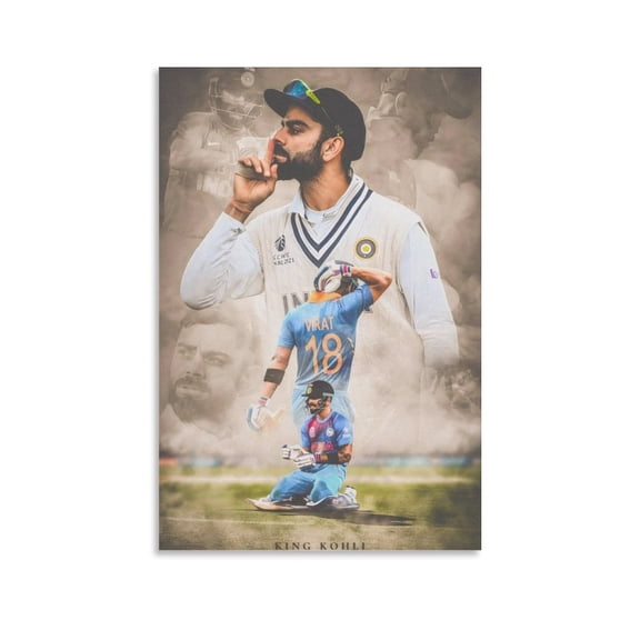 Virat-Kohli- Cool Poster Posters Art Print Wall Photo Paint Poster Hanging Picture Family Bedroom Decor Gift 16x24inch(40x60cm)
