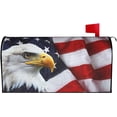 thumbnail image 2 of American Flag Welcome Magnetic Mailbox Cover, Mailbox Wrap Decorative for Garden Yard Home 25.5x21 in, 2 of 6