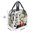 thumbnail image 3 of My Hero Academia Lunch Bag, Anime Lunch Box, Reusable Insulated Lunch Tote Bag For Office Work Pinic, Keep Food Fresh, Meal Handbag, 8.5*8*5 Inch, 3 of 9