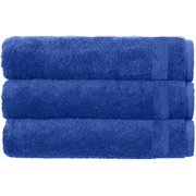 Premium 100% Cotton Bath Towels 3-Pack, Navy Blue – Soft, Lightweight, Quick-Dry & Highly Absorbent Bathroom Towels, 27 x 54 Inches
