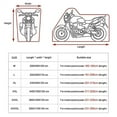 thumbnail image 4 of Motorcycle Cover Waterproof Outdoor - All Season Sun Protection with Lock-Holes Rain Snow Windproof Dustproof Universal Fit Motorbikes Vehicle Moped Cover, L, 4 of 4