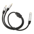 thumbnail image 1 of Cable Divisor De Sonido, Compacto De Baja Pérdida Chapado En Oro De 1,6 Pies Hembra A Macho Plug And Play Cable De 6,35 Mm A 3,5 Mm Para Altavoz Para Mezclador, 1 of 8
