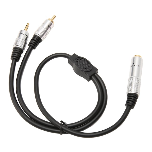 Cable Divisor De Sonido, Compacto De Baja Pérdida Chapado En Oro De 1,6 Pies Hembra A Macho Plug And Play Cable De 6,35 Mm A 3,5 Mm Para Altavoz Para Mezclador
