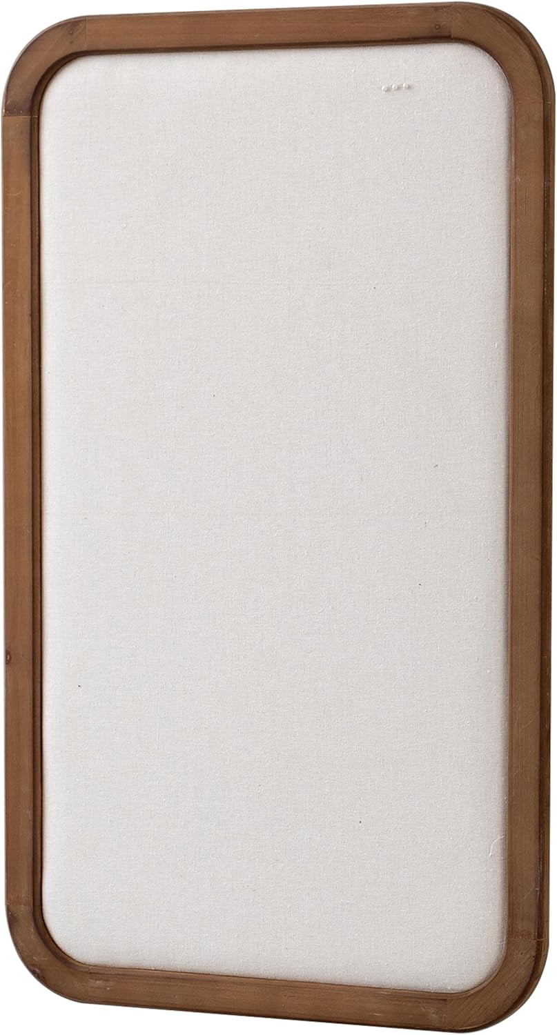 SOFE Bulletin Board 30"x18", Farmhouse Rustic Wood Framed Pin Board, Decorative Hanging Message Board with Pins for Wall, Office, School & Home Decor