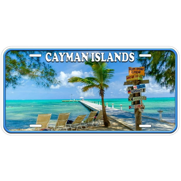 Cayman Islands Pier Novelty Car License Plate