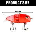thumbnail image 3 of 2pcs Compacts Fishing Lures with Double Hook Realistic Jointed Baits Slow Sinking Swimbait for Freshwater Saltwater, 3 of 7