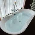 thumbnail image 3 of 4 Pack Bathtub Stopper, 6 Inches Large Silicone Tub Stopper, Flat Suction Drain Covers, Bath Plug, 3 of 4