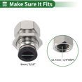 thumbnail image 4 of Conectores de aire Push to Connect de Unique Bargains 5/16" Adaptador recto de acoplamiento macho Plástico Metal 12.7mm / 1/4"BSPT 2 Pcs Tonos Negro y Plata, 4 of 7