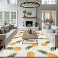 thumbnail image 4 of 5x7 Area Rugs for Living Room, Orange Pineapples Non Slip Area Rugs for Kitchen Bedroom Entryway, Summer Tropical Fruits Modern Washable Carpet Runner Rug Floor Mats for Bedroom Home Decor, 4 of 9