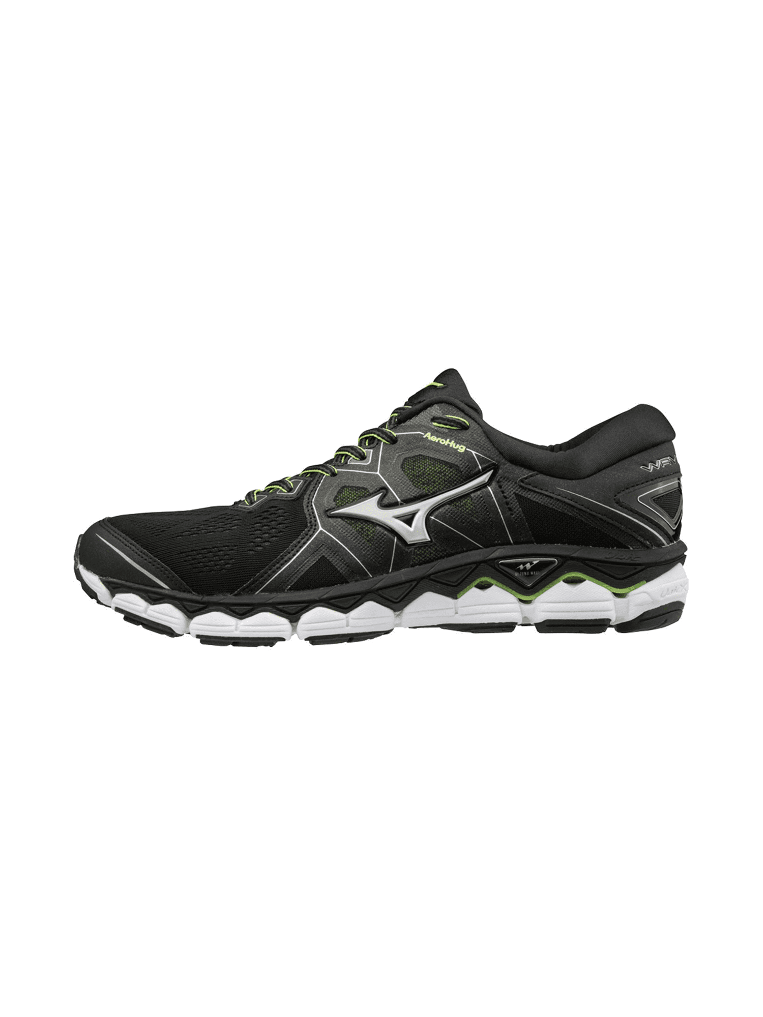 Mizuno Men's Sky 2 Running Shoe, Size 12.5, Black-Safety (903E) -