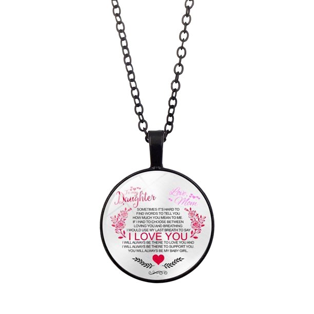 Colgante Joyería I Collar Corazón Usted Collar para Hija Regalos de Inspiración Mamá Papá Regalos de Cumpleaños Collares Colgantes