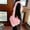 Pink, variant on Sweet Heart Women's Faux Fur Shoulder Bags Long Plush Ladies Love Messenger Bag Winter Luxury Female Fluffy Tote Handbags Purse