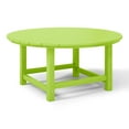 thumbnail image 5 of WestinTrends Malibu Low Outdoor HDPE Round Patio Coffee Table, Lime, 5 of 15