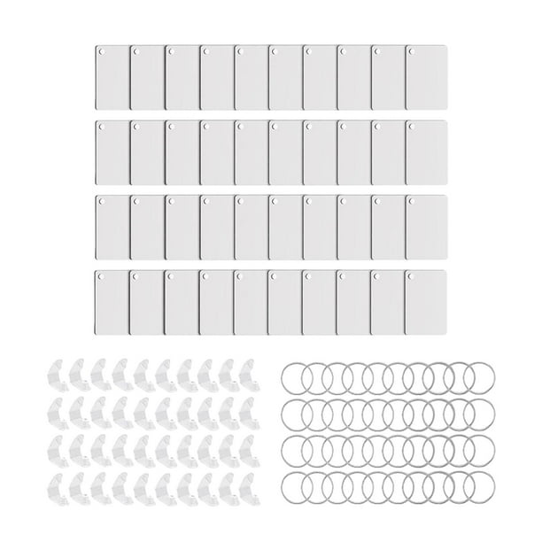 40 Uds llavero de sublimación en Transferencia de Calor en multiusos sublimación portátil en para suministros DIY regalo creativo