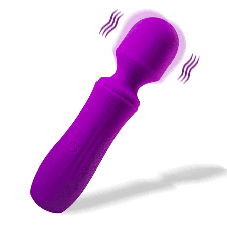 Fandina Strong Power Wand Massager, Wireless Handheld Magic Massager 20x Multi-Speed Vibrations Rechargeable, Muscles Neck Shoulder Back Leg Foot