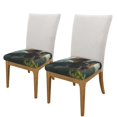 thumbnail image 2 of Fuzoiu Forest Stone-Colored Dragon Print Square Cushion Cover,Couch Cushion Covers, Stretch Seat Slipcover for Dining Chairs, Banquets, and Home Decor-Two Pieces, 2 of 7