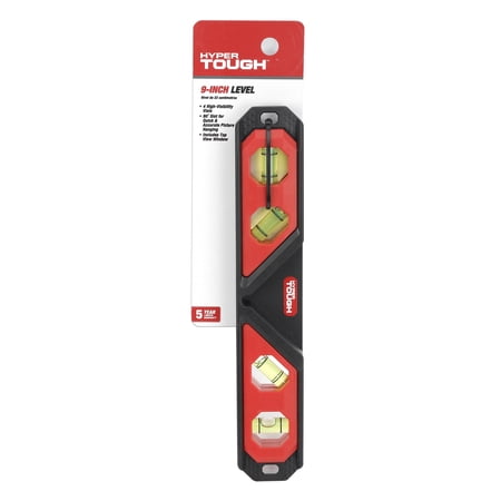 Hyper Tough 9-Inch Level with 90-Degree Quick Check