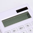 thumbnail image 3 of BZPIZ Back to S-chool Pocket Calculator Solar Battery Dual Power Office Calculator with Cover, Metal Panel for Office, S+chool, Home, 3 of 8