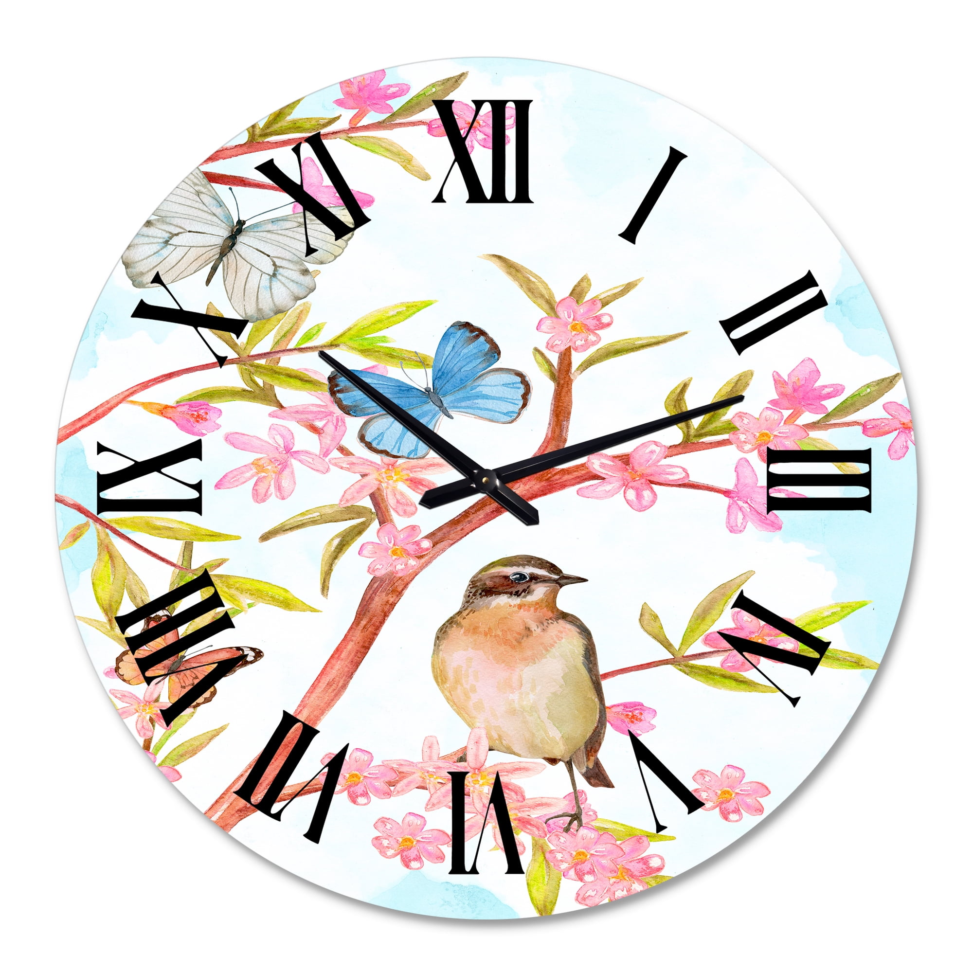 Designart 1 in Quartz Traditional Wall Clock