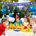 thumbnail image 5 of TickJOY Blue Happy Birthday Banner for Boys - Happy Birthday Decorations Set with Star Foil Balloons, Latex Balloons & Pennant Banner, Party Decorations for Boys Birthday, Teen Blue Parties, 5 of 6