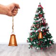 thumbnail image 4 of Suncoda Christmas Bells, Christmas Bell Rope Trumpet Bell Shabby Style Metal Hanging Giant Cow Bell Decoration, Christmas Ornaments 4.7"x3.2", 4 of 9