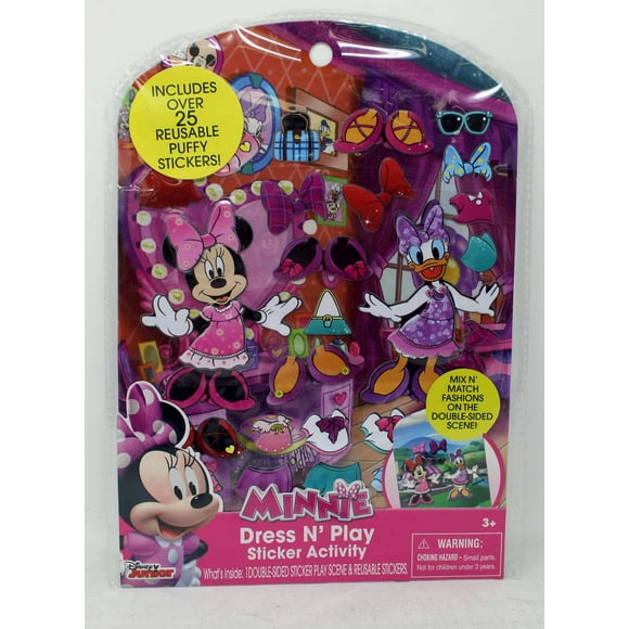 Tara Disney Jr. Minnie Dress N' Play Sticker Activité Kit
