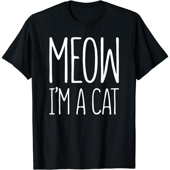 Meow I'm A Cat T-Shirt Halloween Costume Shirt T-Shirt