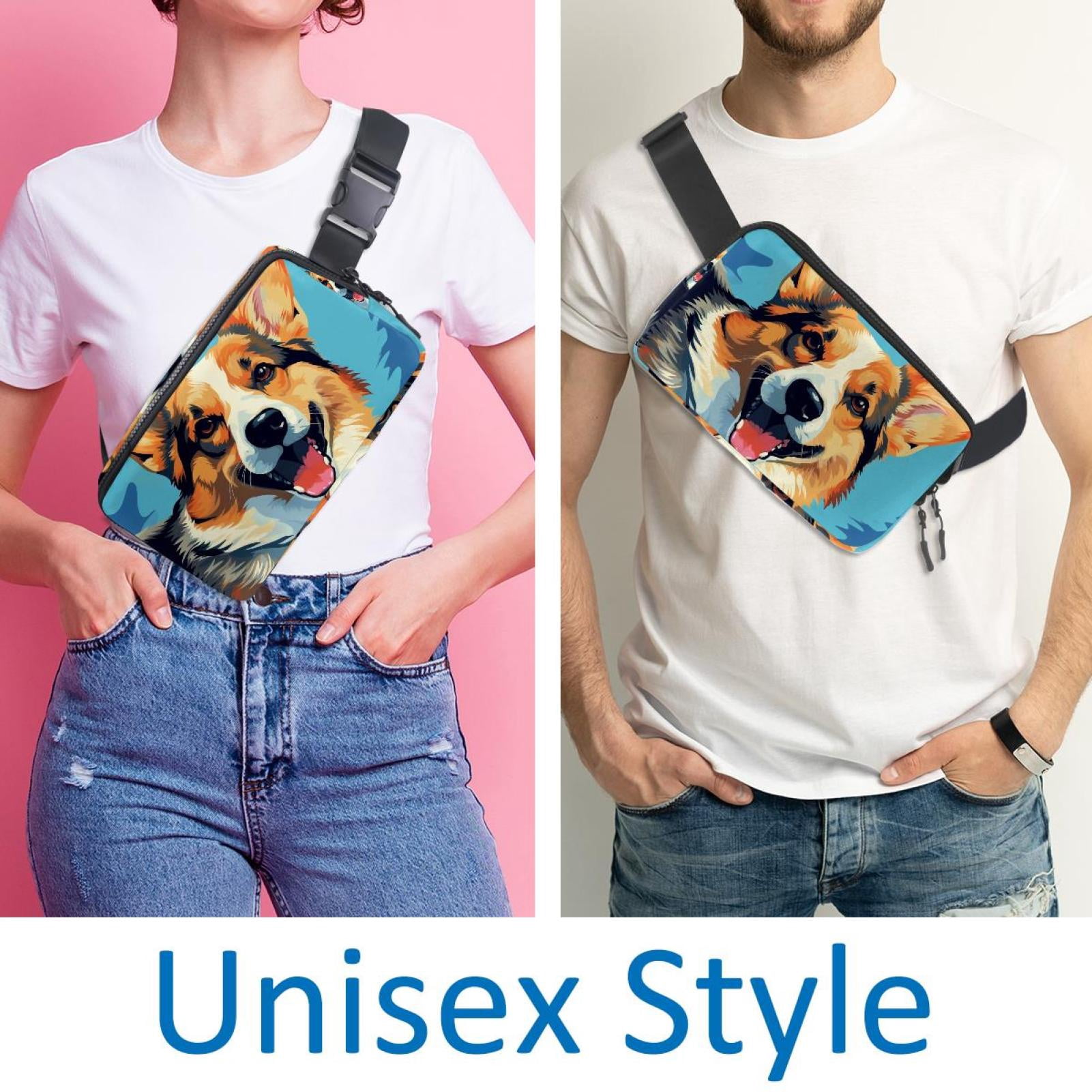 Dog Lightweight Adjustable Running Belt Bag Fanny Pack Waist Pack with Extension Strap Unisex