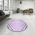 thumbnail image 4 of Ahgly Company Machine Washable Indoor Rectangle Transitional Rich Lilac Purple Area Rugs, 2' x 5', 4 of 7