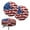 American Flag, variant on ZIATUBLE Boho Mandala Floral Bar Stool Cover Cushion Anti Slip Round Stool Dust Covers 12"-14" Bar Stool Slipcover for Decor 2 Pcs with Elastic Bands Stool Seat Cover Protector Accessories