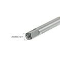 thumbnail image 4 of Spiral Point Plug Threading Tap M2.5 x 0.45 Thread, Ground Threads H2 3 Flutes, HSS 6542 Titanium Coated, 4 of 6
