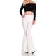 thumbnail image 3 of Sonducket Pantalones de amplia aplicación en varios tamaños disponibles, pantalones acampanados de cintura alta, pantalones acampanados para Prendas para la parte inferior del cuerpo blanco l, 3 of 6