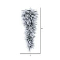 thumbnail image 3 of Vickerman 36" Flocked Jackson Pine Artificial Unlit TearDrop with 100 Realistic Hardneedle/PVC Tips, 3 of 4