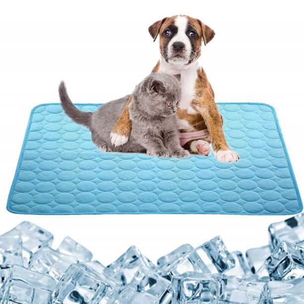 New Dog Mat Cooling Summer Pad Mat For Dogs Cat Car Blanket Sofa Breathable Pet Dog Bed Summer Washable Small Medium Large DogsLight BlueXS 40x30 cm He Qiyong unisex