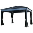 thumbnail image 1 of Sojag Diani 12 x 10 x 9 ft Black Gazebo, 1 of 7