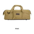 thumbnail image 2 of Tool Storage Bag Camping Pack Tent Peg Nails Wind Carry Box Zippered Ground Nail Multipurpose for Travel Luggage Khaki, 2 of 10