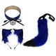 thumbnail image 1 of Diadema con orejas de felpa Fernando para mujeres y niñas Cosplay de Lolita Azul negro, 1 of 8