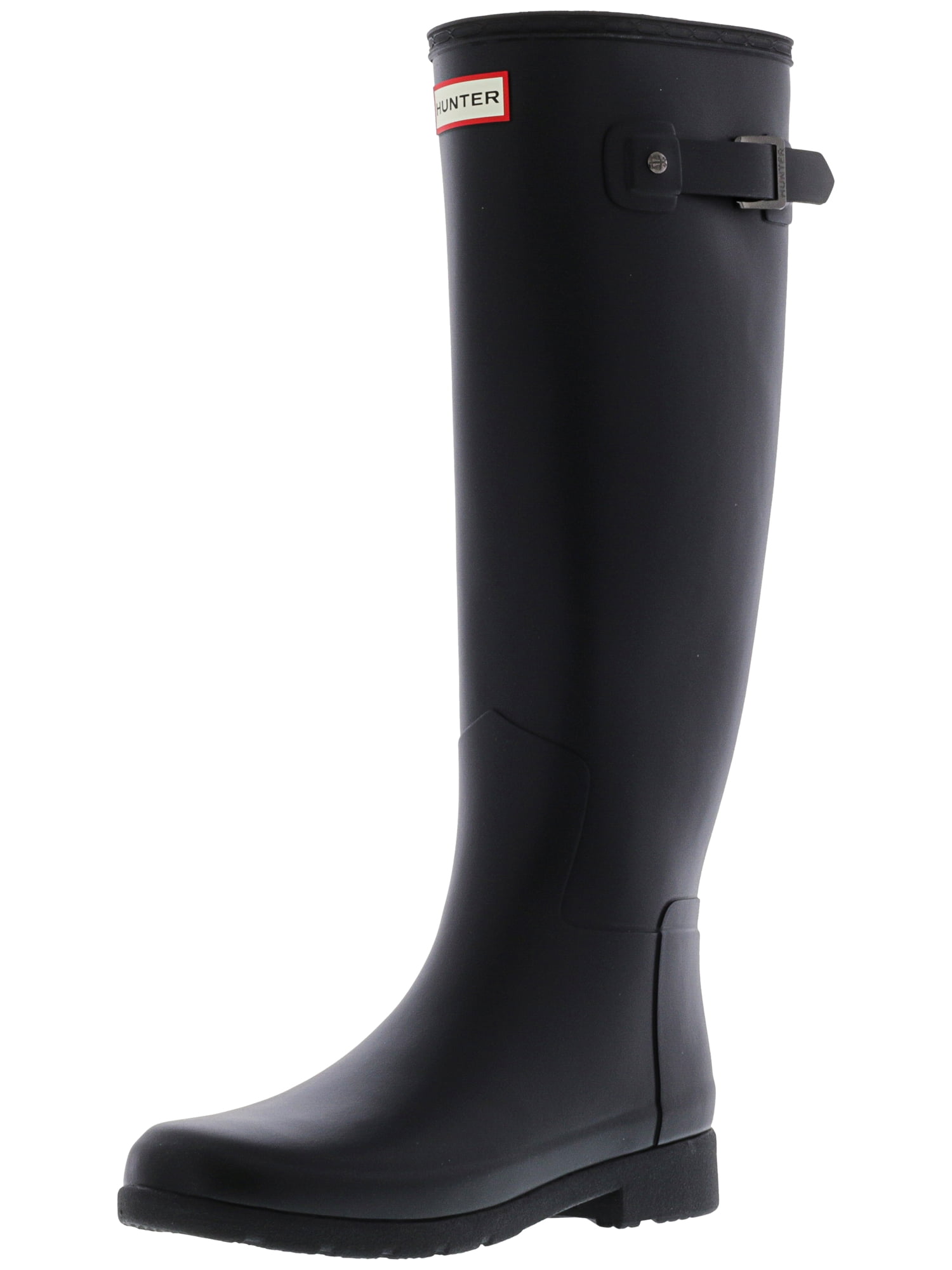 Hunter Women's Original Refined Black Knee-High Rubber Rain Boot - 7M ...