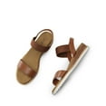 thumbnail image 3 of Burudani Women's Comfort Ankle Strap Shoes Espadrilles Wedge Sandals, 3 of 6