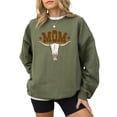 thumbnail image 2 of Mom Bull Skull Sweatshirt for Women Trendy Western Country Style Crewneck Army Green Sweatshirt Adult Small, 2 of 7