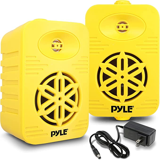 Pyle Bluetooth Indoor Outdoor Speakers 300 Watt Dual Waterproof 4” 2