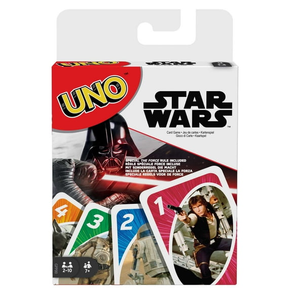 UNO Star Wars Card Game for Kids & Family, 2-10 Players, Ages 7 Years & Older