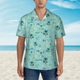 thumbnail image 4 of Balery Hawaiian Style Print Men's Hawaiian Shirts Short Sleeve Beach Shirt Relaxed Fit Vacation Button Down Shirts-Large, 4 of 9