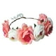 thumbnail image 5 of Diadema de flores para mujer, diadema floral para novia, corona para boda, tocado para fiesta Rosa beige, 5 of 6