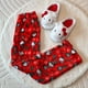 thumbnail image 2 of Sanrio-pantalones de pijama de franela de Hello Kitty para mujer, pantalón de dibujos animados de calabaza, Gato Kt, Otoño, cálido, informal, para el hogar, Graffiti, regalo para niña, 2 of 4