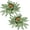 2pcs Eucalyptus Willowleaves Candlesrings, variant on BOPORO 6Pcs Candle Rings, Artificial Eucalyptus Wreath Candles Wreaths, Small Greenery Farmhouse Wreath for Door Wedding Centerpieces Home Party Table Decor, 4" ID / 9.8" OD
