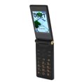 thumbnail image 3 of Teléfono celular para personas mayores de 3 pulgadas, pantalla doble, 2G, estilo abatible, ranuras para dos tarjetas SIM, 5900 mAh, desbloqueado, para padres mayores, color opaco, 3 of 5