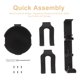 thumbnail image 3 of unbranded Soporte Multifuncional Para Auriculares Con Organizador Y Portavasos Negro Para Escritorio, 3 of 8