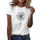 thumbnail image 2 of Fiudx Camisas para Mujer Blusa de Manga Corta con Estampado de Moda para Mujer, Divertida Camiseta con Cuello Redondo, 2 of 4